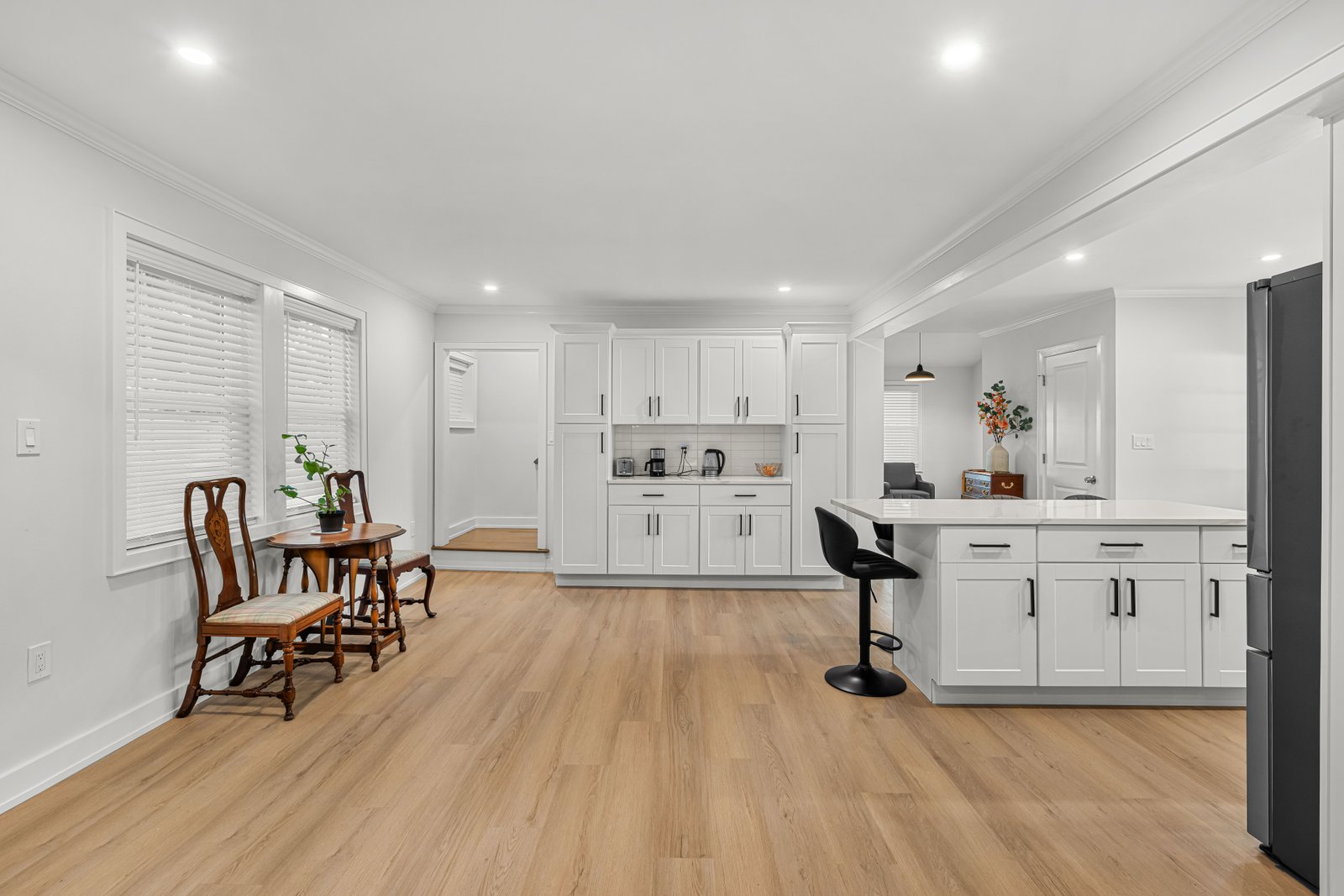 Luxury vinyl plank flooring